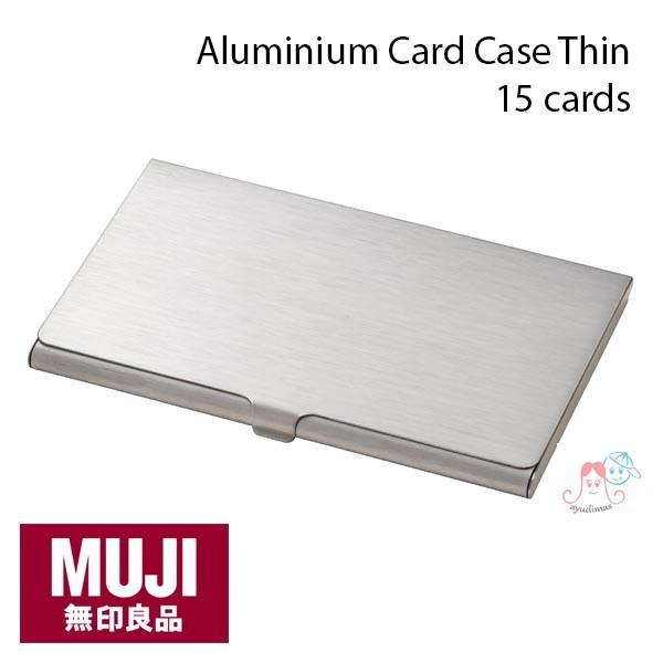 

THOS Muji Aluminium Card Case Thin / tempat kartu / Card Holder