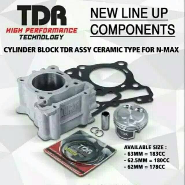 Paket bore up nmax n-max 62 mm ceramik TDR   * - RAZZOR MOTOR