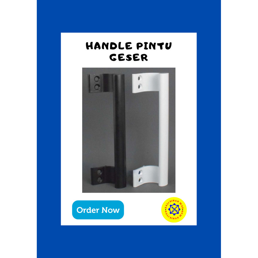 Handle Pintu Swing Geser Dorong Tarikan Sliding Aluminium UPVC Weldom