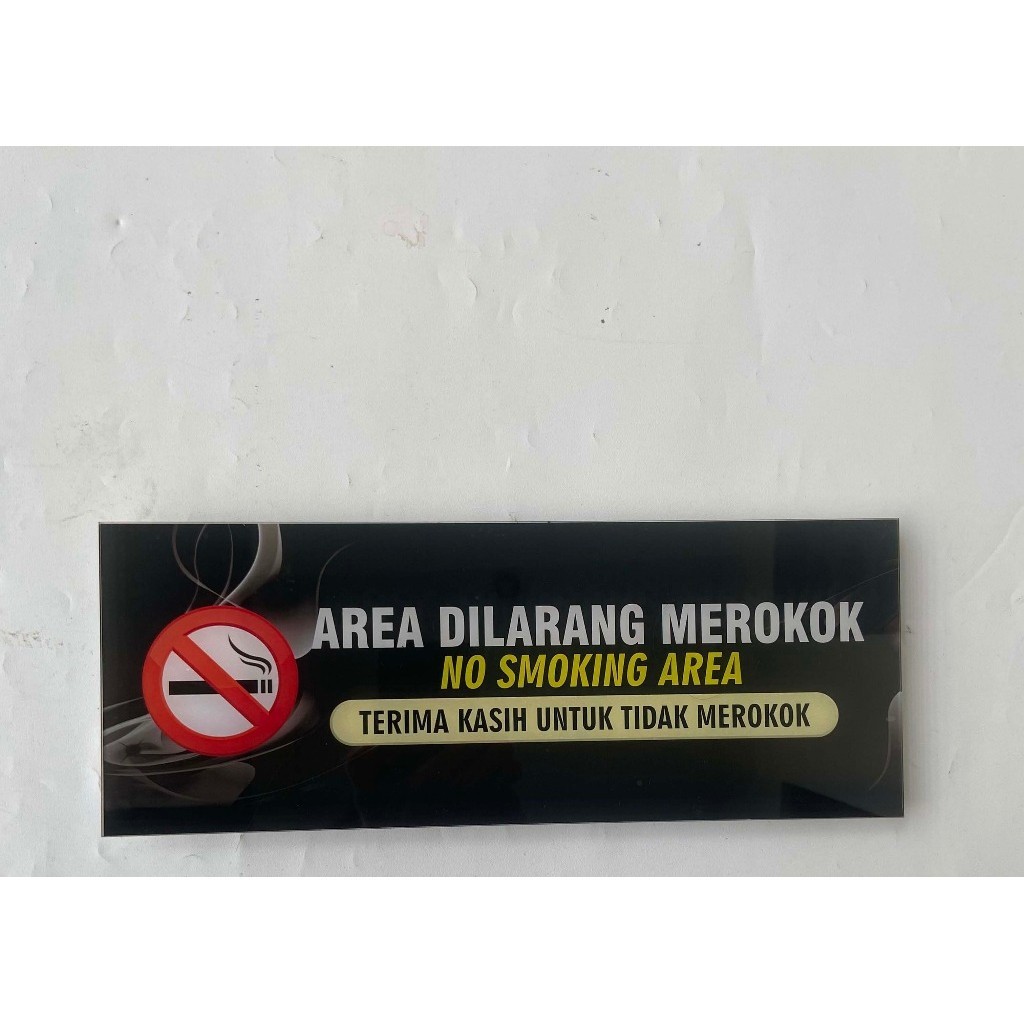 

Papan Akrilik Dilarang Merokok | Sign Akrilik Kawasan Tanpa Rokok | Akrilik Tinggal Tempel