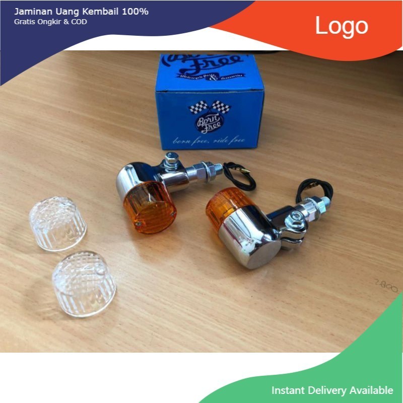 Sein palu tabung bornfree besi double mika variasi cb gl100 glpro tiger sen megapro c70 japstyle