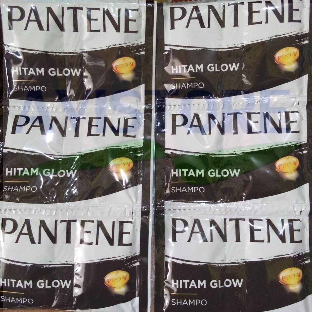 PANTENE Shampo HITAM GLOW 10mL ( 1 renceng / 12 sachet )