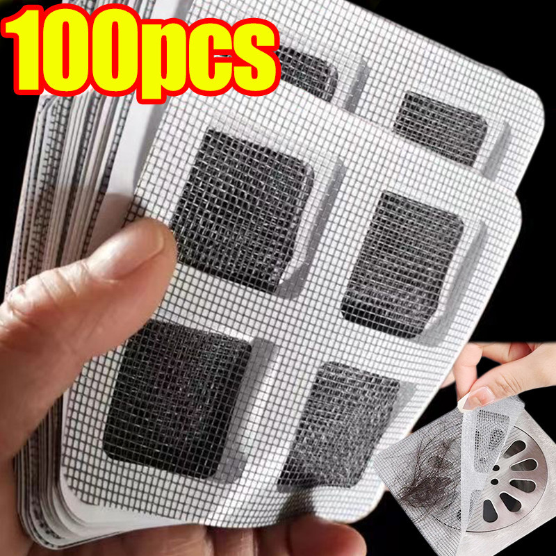 

Disposable Hair Drain Catcher Mesh Anti-blocking Filter Floor Drains Sticker Shower Cover Kitchen Bathroom Sink Strainer Stopper