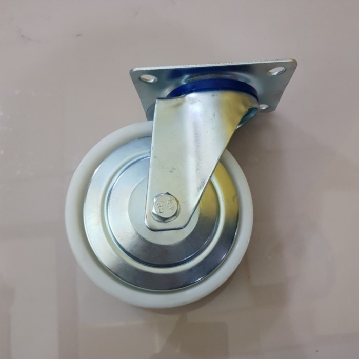 Roda Troli / Caster Wheel / Roda Nilon China 6" Hidup / PU (Polyurethane)tar