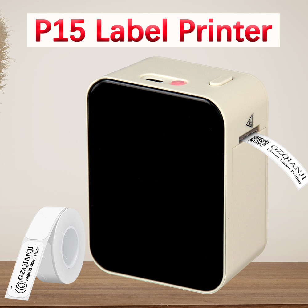 

Marklife Mini P15 Thermal Label Printer Labeling Machine Bluetooth Inkless Maker or Adhesive Sticker Rolls Paper Fast Printing