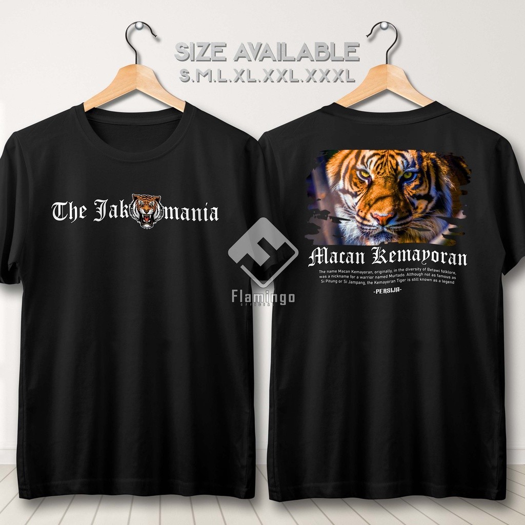 Kaos Persija Jakmania Macan Kemayoran Jakarta Baju Supporter Sepak Bola Cotton Combed 30s - TF9351