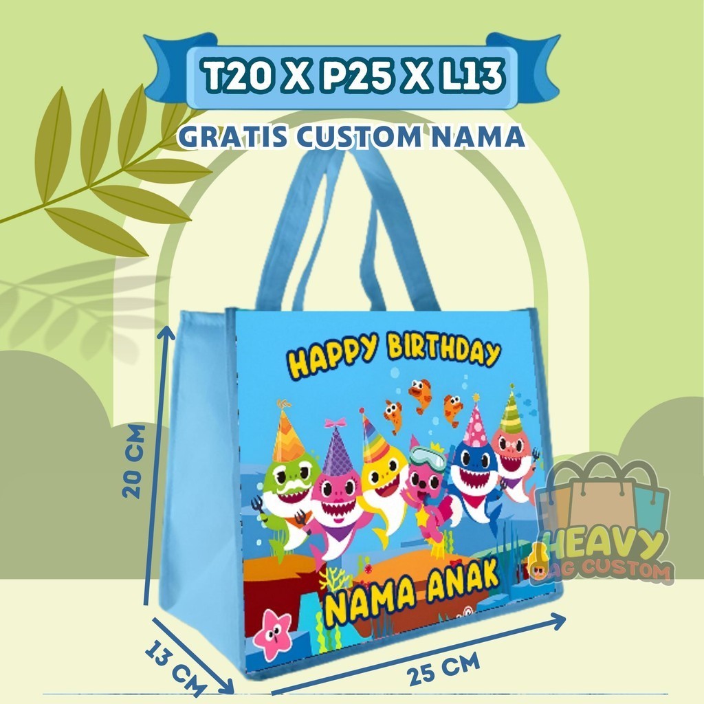 

PAKET 50 PCS Tas Ulang Tahun Goodie Bag Anak Bingkisan Snack KFC Gratis Custom Nama Murah Kain tile anak selamatan rumah baru merah craim tas & hadiah pesta tile anak