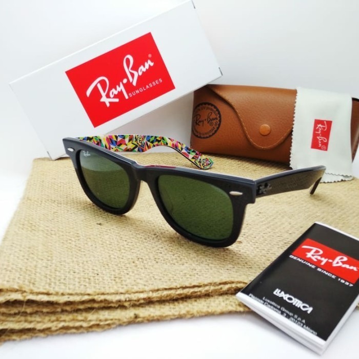 kacamata rayban wayfarer motif 2140 casual all varian