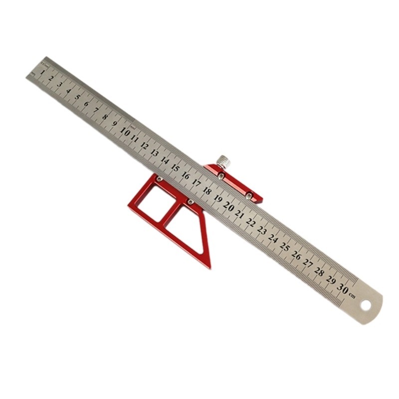 

Convenient Woodworking Center Lines Ruler All-in-One Measuring Solution Durable