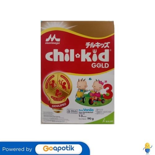 

Morinaga Chil Kid Gold 3 Rasa Vanilla 190 Gram Dus