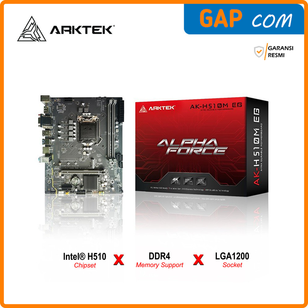 Motherboard Arktek Alfa Force AK-H510M EG (LGA1200, Intel H510, DDR4, M.2 NVME)
