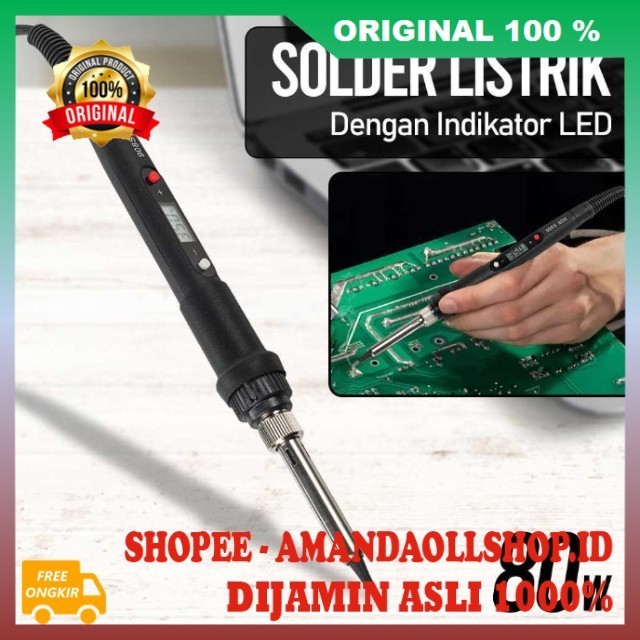 Solder Listrik Digital Solder Listrik Adjustable Solder Listrik 80watt Alat Solder Listrik 100% ASLI