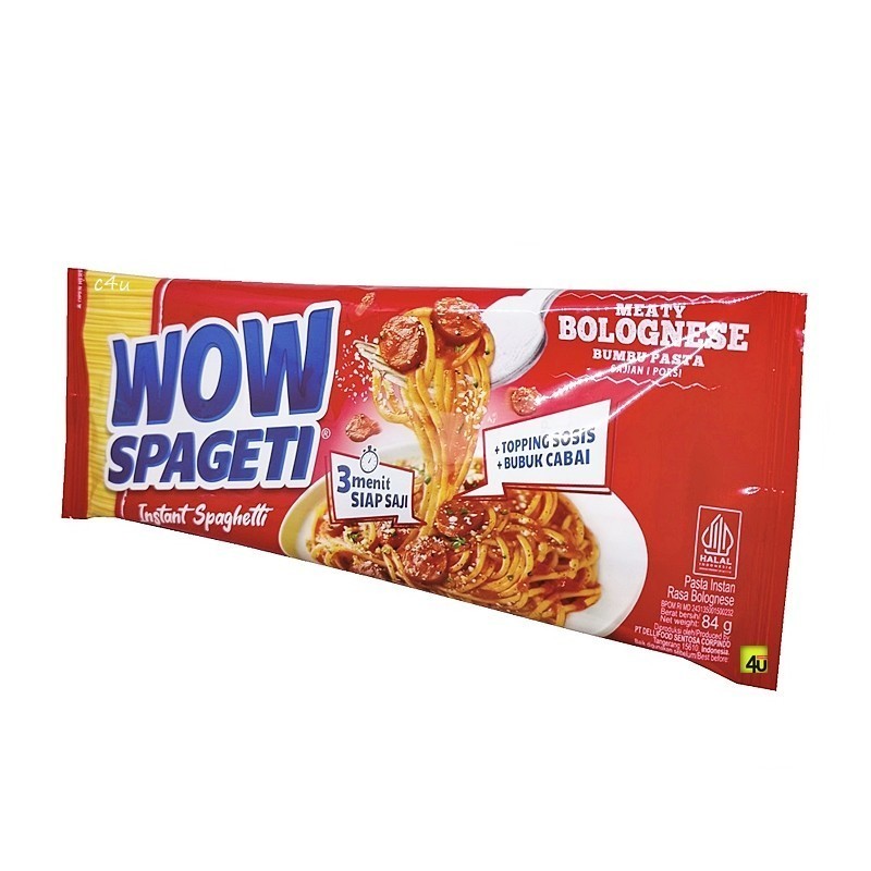 

WOW Spageti Instan 1 bks Spaghetti Meaty Bolognese