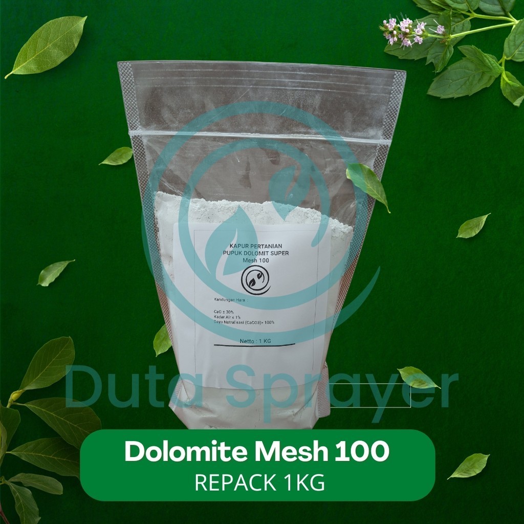 1 Kg Dolomite M-100 - Mesh 100 kemasan Repack 1 Kg