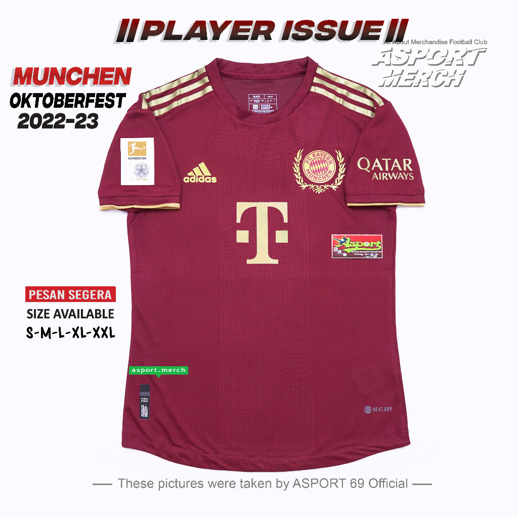 VF56KH MUNCHEN OKTOBERFEST 22 23 PLAYER ISSUE JERSEY BOLA BAYERN MUNCHEN OKTOBERFEST  TERBARU 2022 2