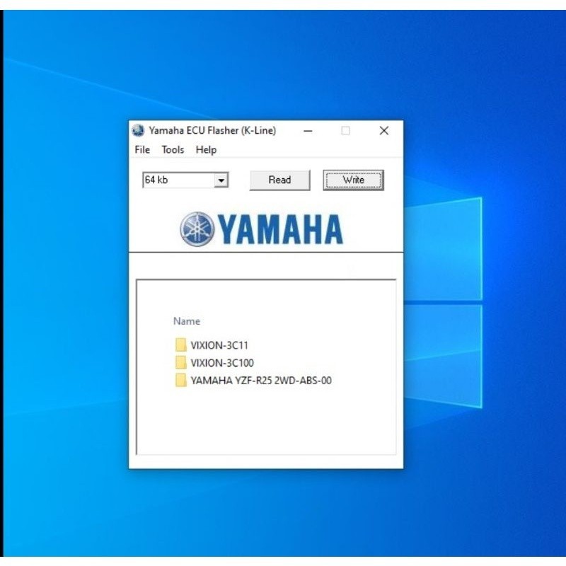 Software Yamaha flasher flash ecu remap tool sofwer flashtool bonus file bin xdf vixion old & r25 fr