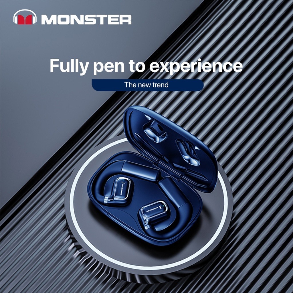 Headset Bluetooth Monster XKO01 Bluetooth Wireless Earphone Sports Ggaming Hanging Earphone