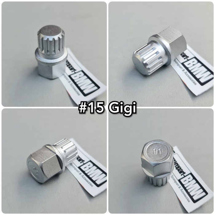 TC99 Kunci Adaptor Adapter Baut Roda Ban #15 Gigi BMW VW AUDI Anti Theft