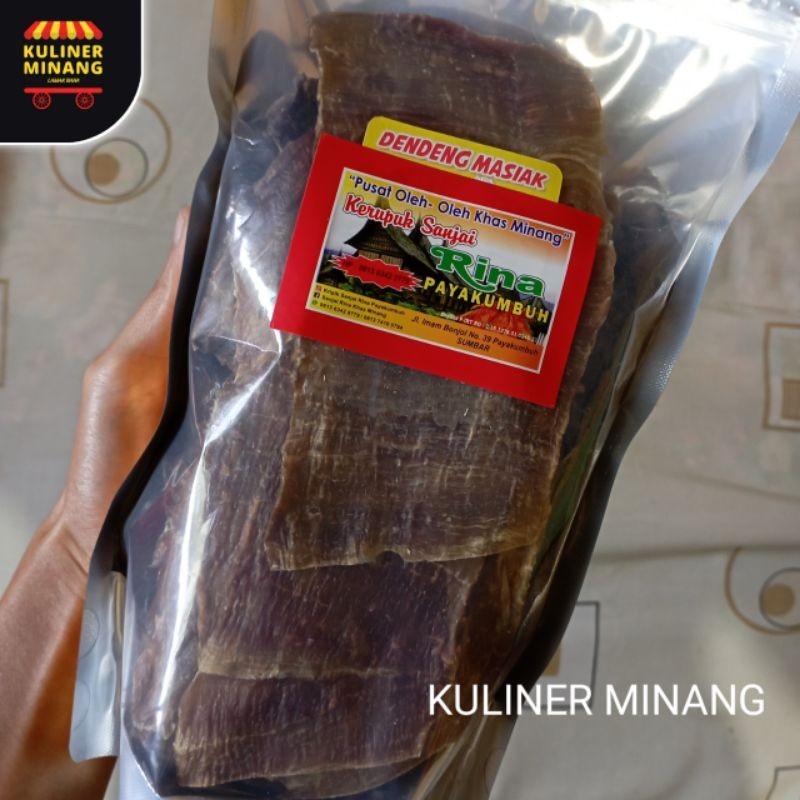 

Kuliner Minang Dendeng Daging masiak Original 250g Oleh Oleh Cemilan Payakumbuh Padang Khas Pariaman Jajanan Snack Kabau AX00