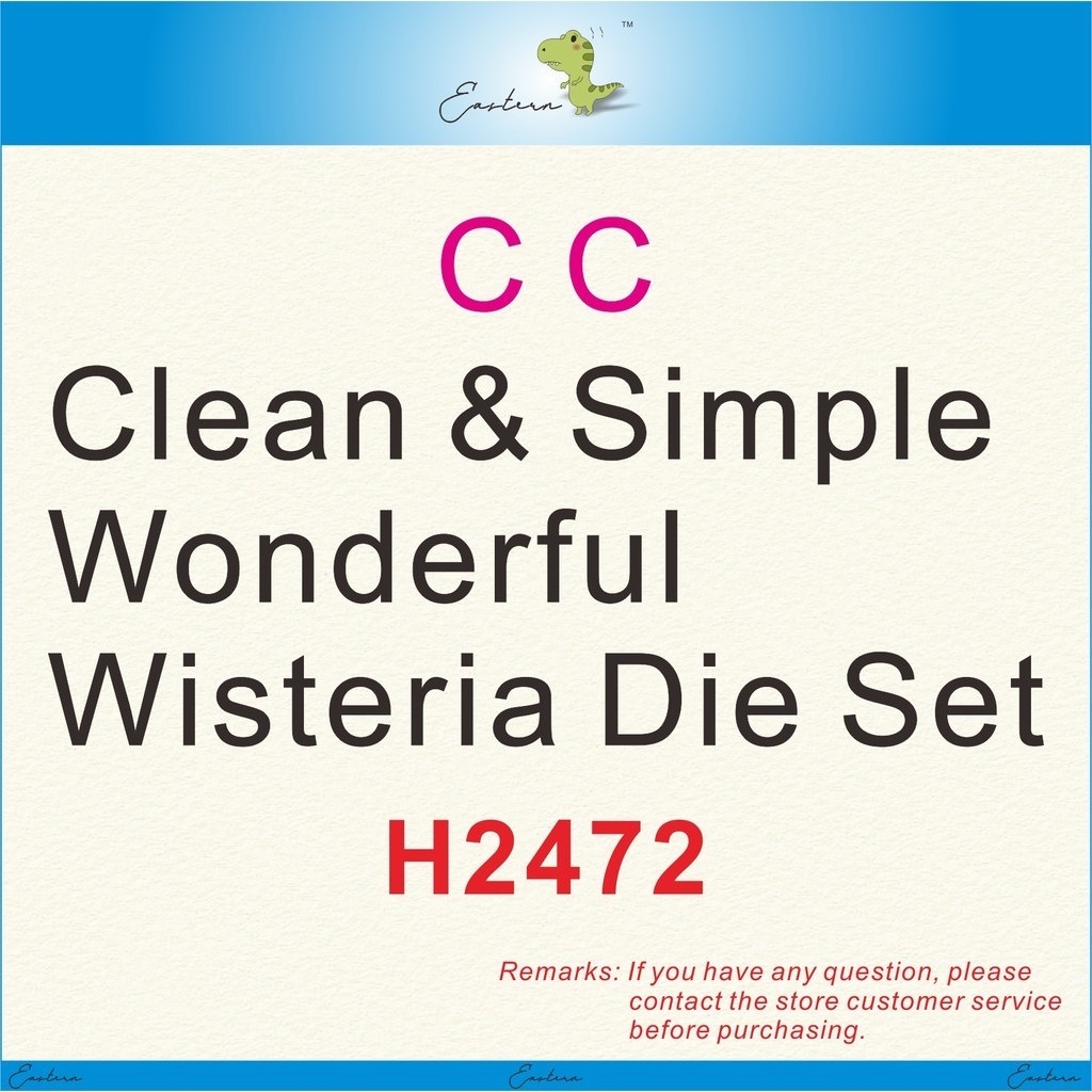 

Clean & Simple Wonderful Wisteria Die Set new metal cutting dies DIY molds Scrapbooking die cut crafts dies H2472