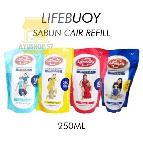 

SABUN LIFEBUOY CAIR REFILL 250ML - Biru - AYUSHOP57