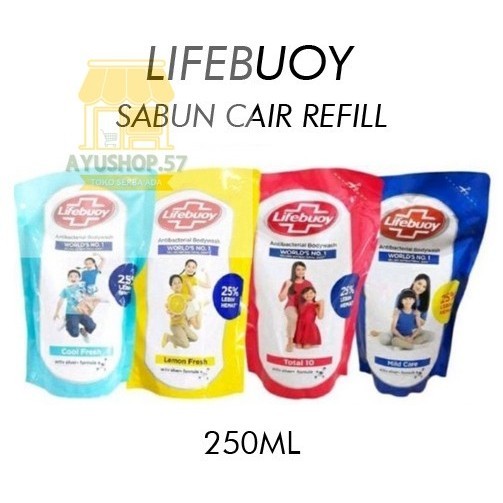 

SABUN LIFEBUOY CAIR REFILL 250ML - Biru - AYUSHOP57