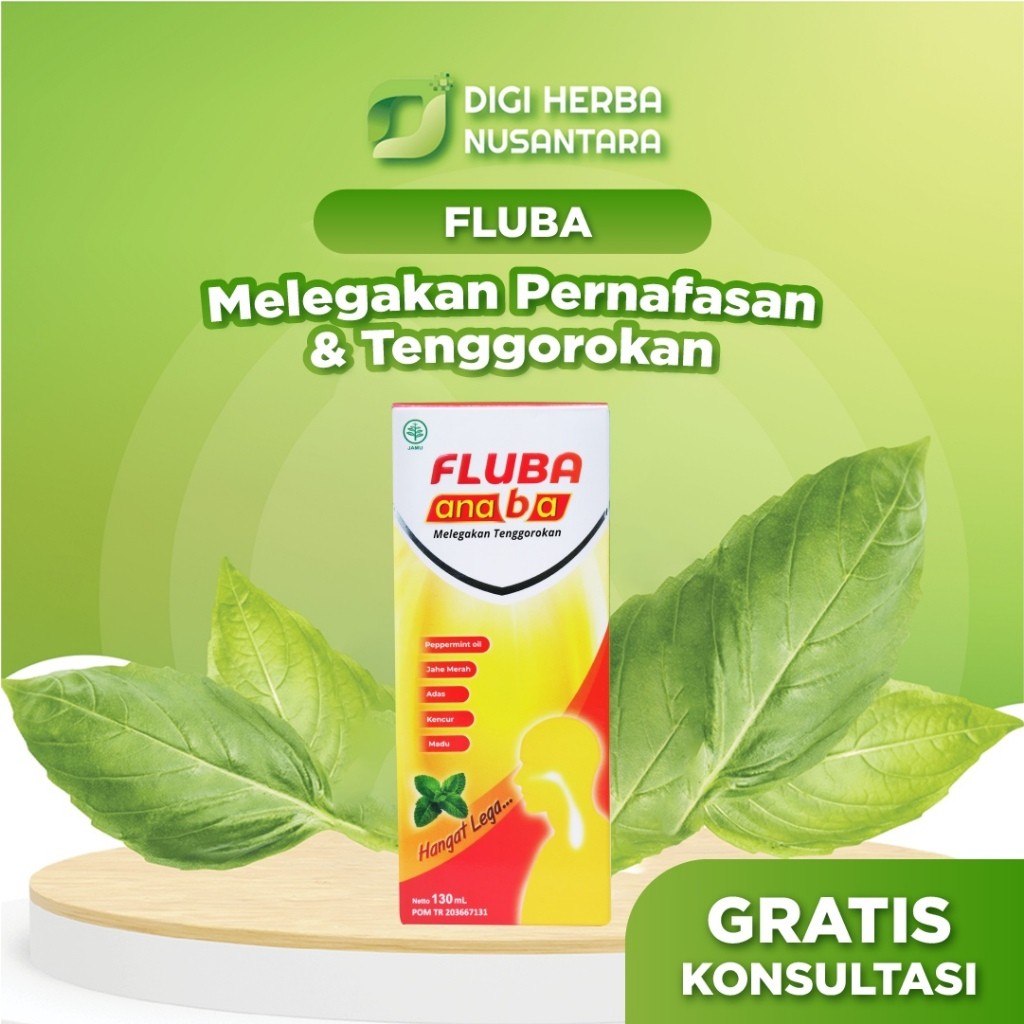 

FLUBA ANABA 130ml - Legakan Batuk & Flu Untuk Anak & Dewasa - 1 Box