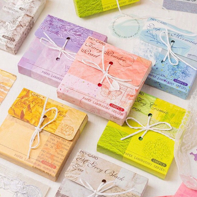 

Journamm.id 100Pcs PAPER LABORATORY SERIES Deco Sticker Planner DIY Scrapbook Stiker Dekor Kotak