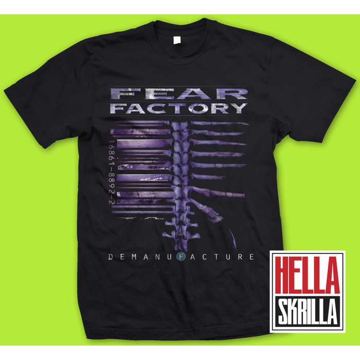 kaos tshirt band FEAR FACTORY DEMANUFACTURE