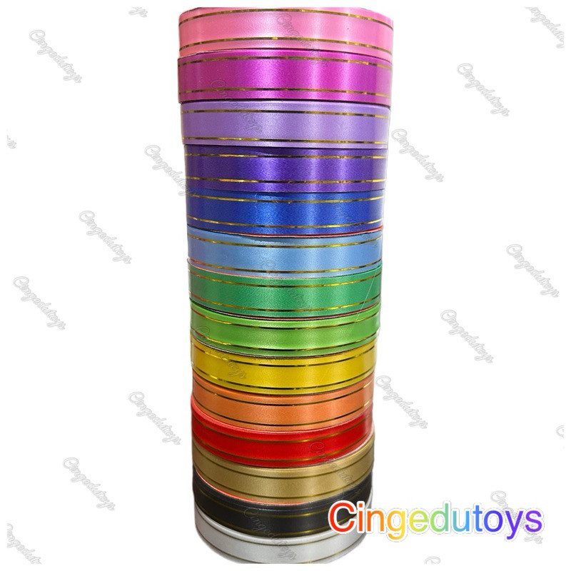 

Party Balon Pita jepang list Emas /gold per roll