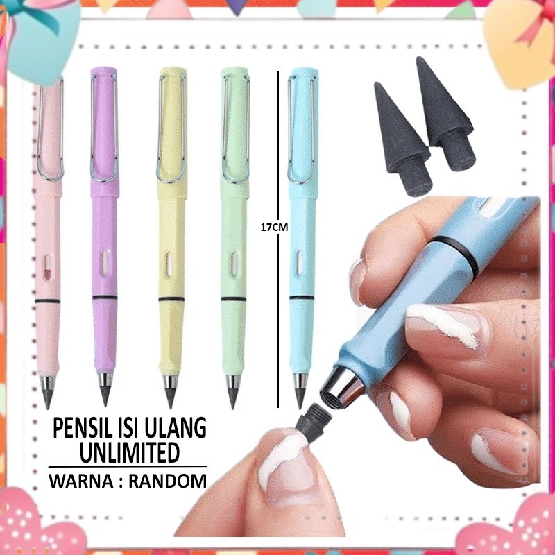 

PENSIL ETERNAL AJAIB REFIL UNLIMITED TANPA RAUTAN WARNA MACARON / ALAT TULIS ANAK SEKOLAH