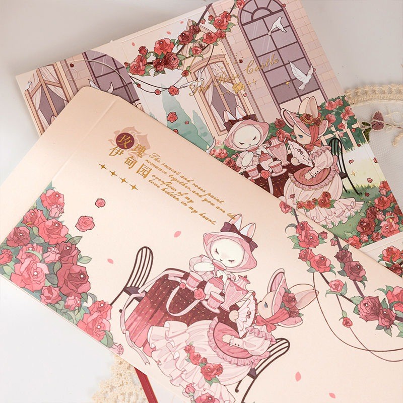 

RB Buku Diary The Rose Castle Notebook Set + Gift Box Jurnal Set 0867