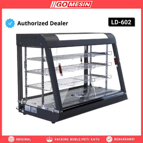 SHOWCASE WARMER FRIED CHICKEN GOMESIN GM-LD602  ETALASE PENGHANGAT MAKANAN AYAM FRIED CHICKEN