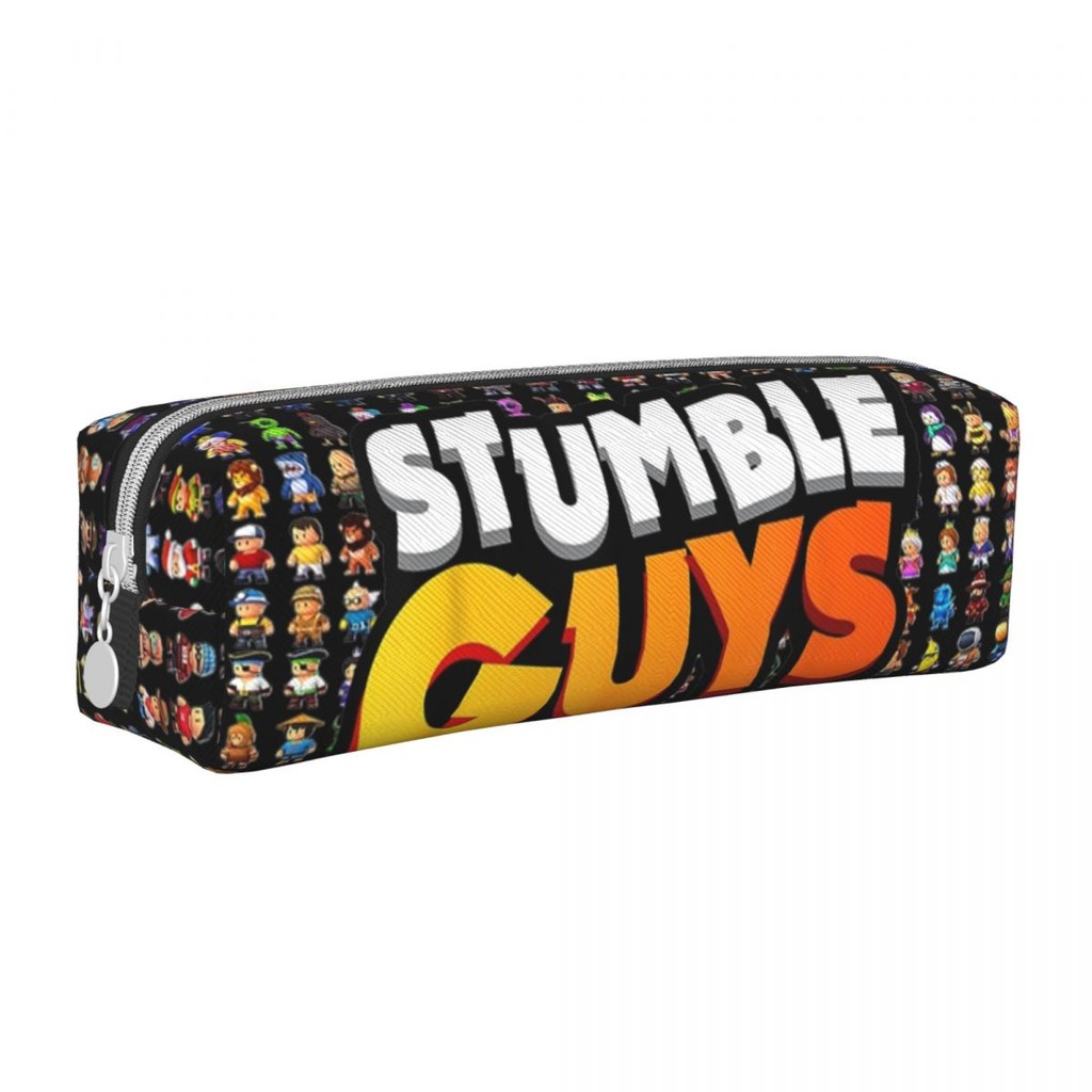 

Stumble Guys Funny Game Pencil Case Cartoon Pencilcases Pen Box for Student Big Capacity Bag Office Gifts Accessories