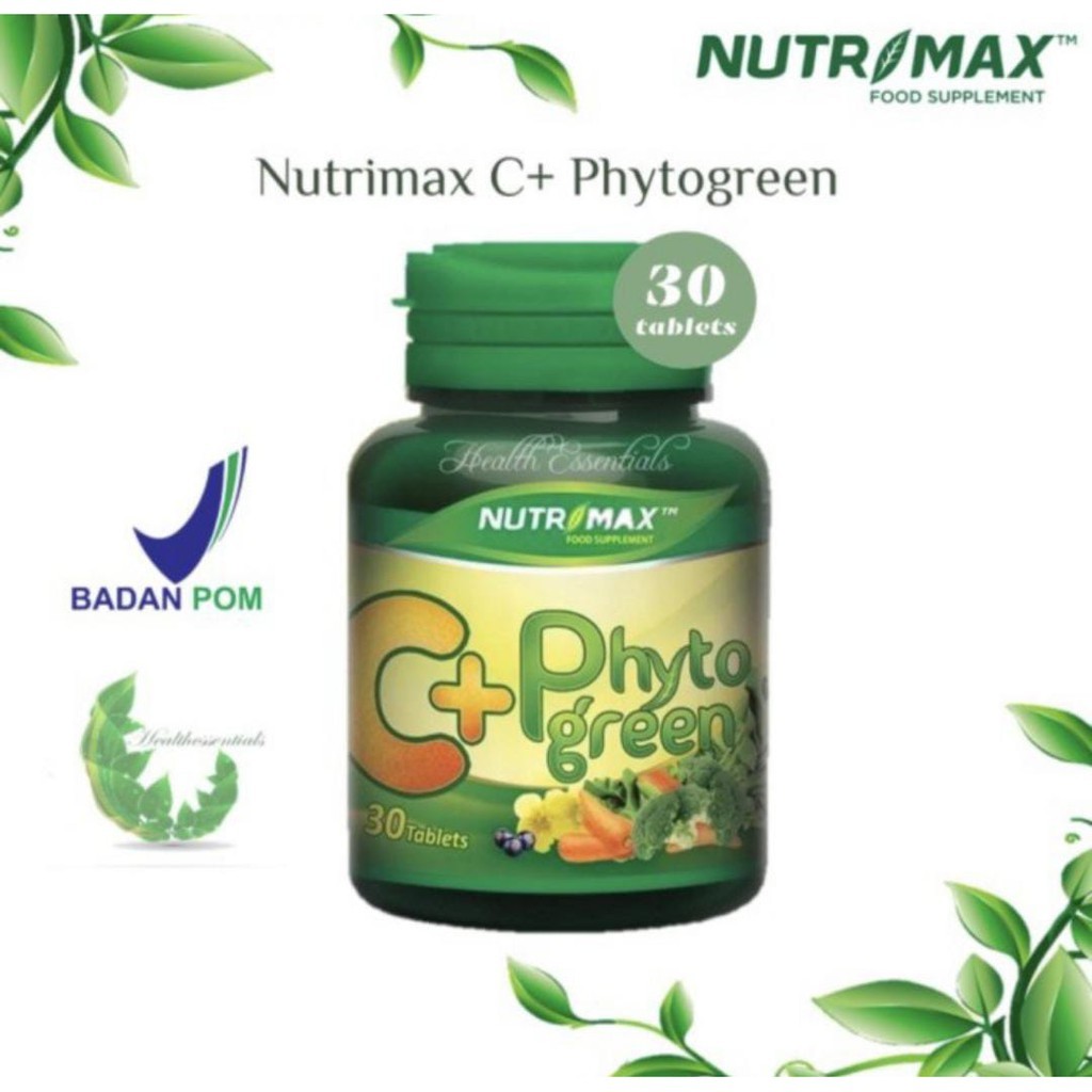 NUTRIMAX C+ PHYTO GREEN 30TAB VITAMIN C PLUS + DAYA TAHAN TUBUH