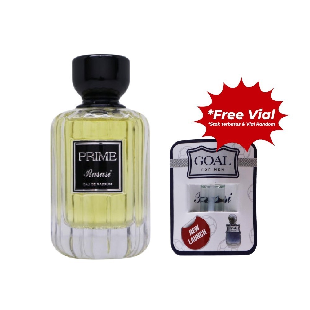 Rasasi Prime EDP Unisex Eau De Parfum 100 ML | Perfume Pria Wanita Wangi Woody Tahan Lama EDP