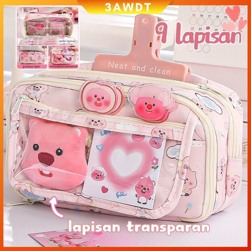 

【Local Delivery 】loopy Tempat pensil kartun 9lapisan tas/Multi-lapis Lucu Pena Tas/Kuromi pensil/Sanrio tas alat tulis/Melody Tempat Pensil/ Berkapasitas tahan air Besar Pensil