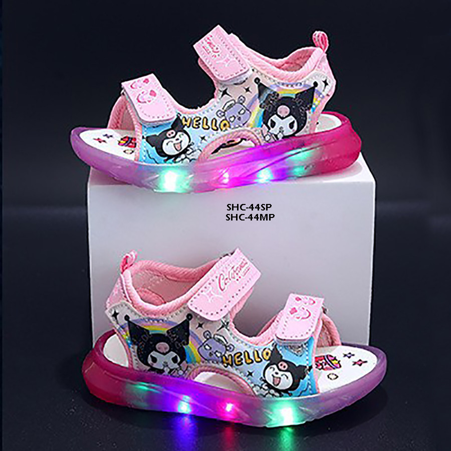 Sandal LED Selop Anak Perempuan Kur0m1  Usia Sekolah SD SMP 4-7 Tahun SH24015