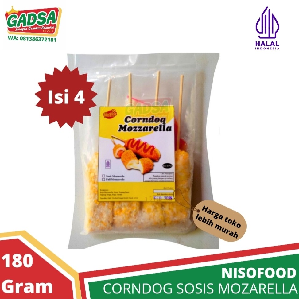 

Corndog Mozarella Sosis Corn dog isi 4