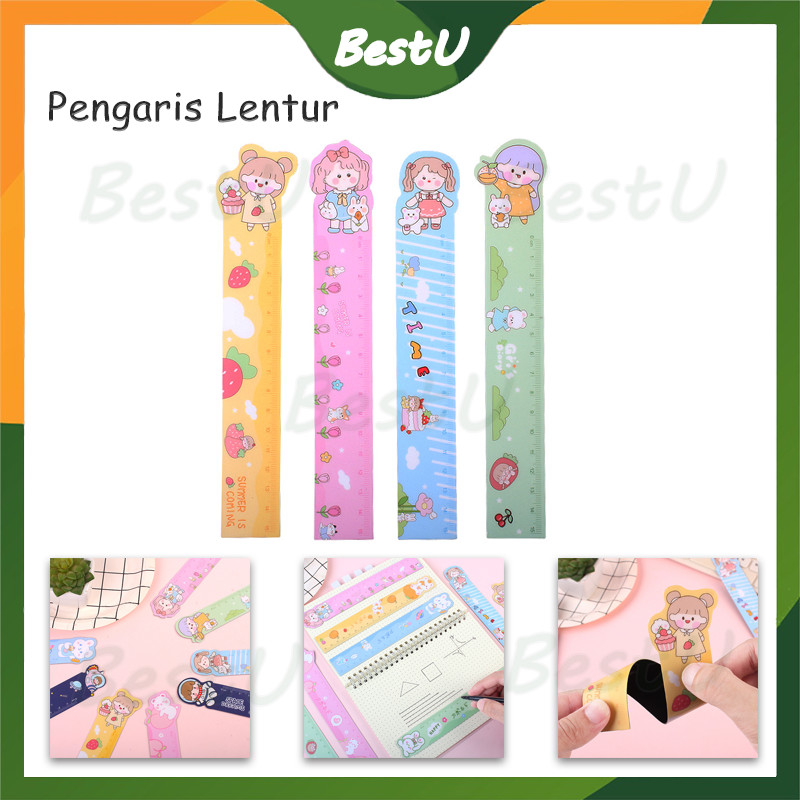 

Pengaris Lentur Flexible Magnet Motif Lucu/ Pengaris Anak Sekolah/penggaris magnet flexible lucu