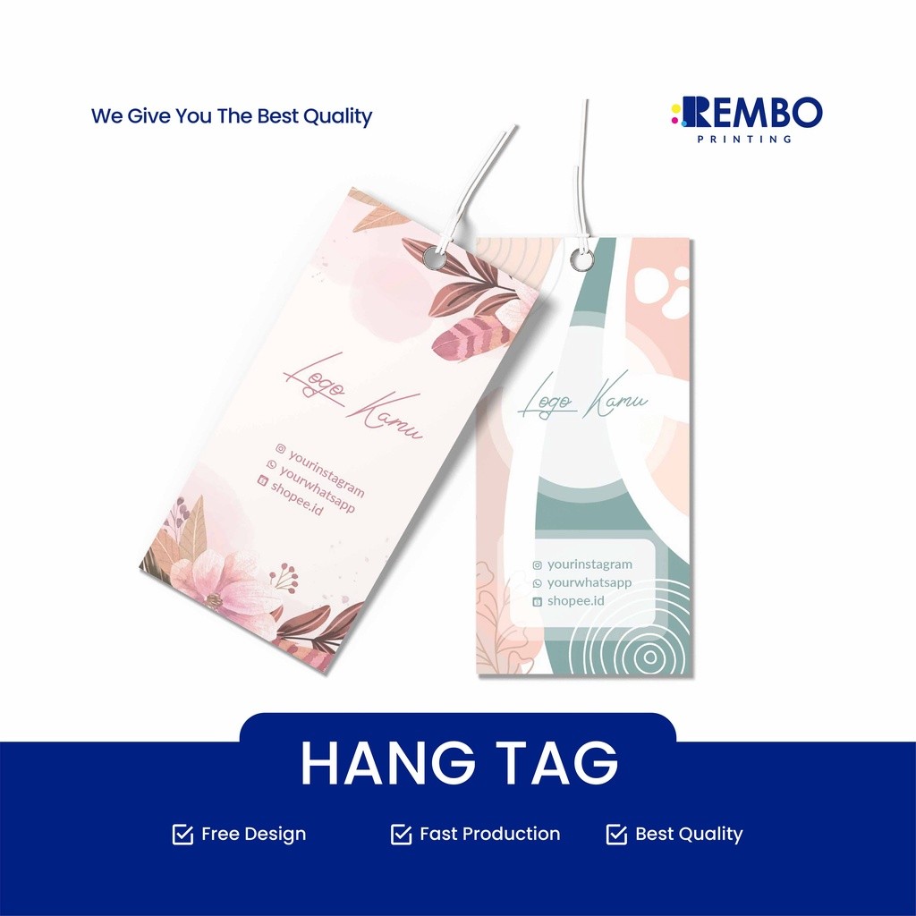

[TERMURAH] Hang Tag Produk - Label Baju - Cetak Hangtag Baju - Label Produk - Hang Tag custom TERLARIS