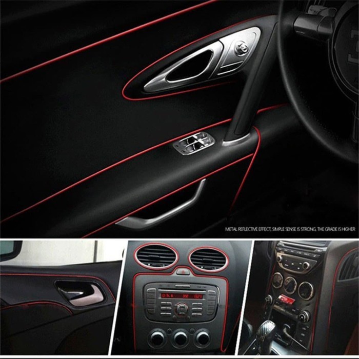 

Trim Strip Celah Interior Dekorasi Car Gap Colour Debu Mobil 5 Meter - Biru