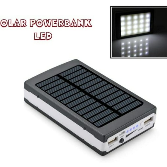 power bank solar Cell charger+20 LED