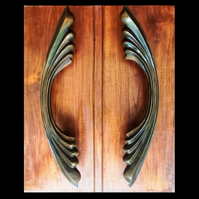 Handle Gagang Pintu Rumah antik mewah diameter panjang 65cm.