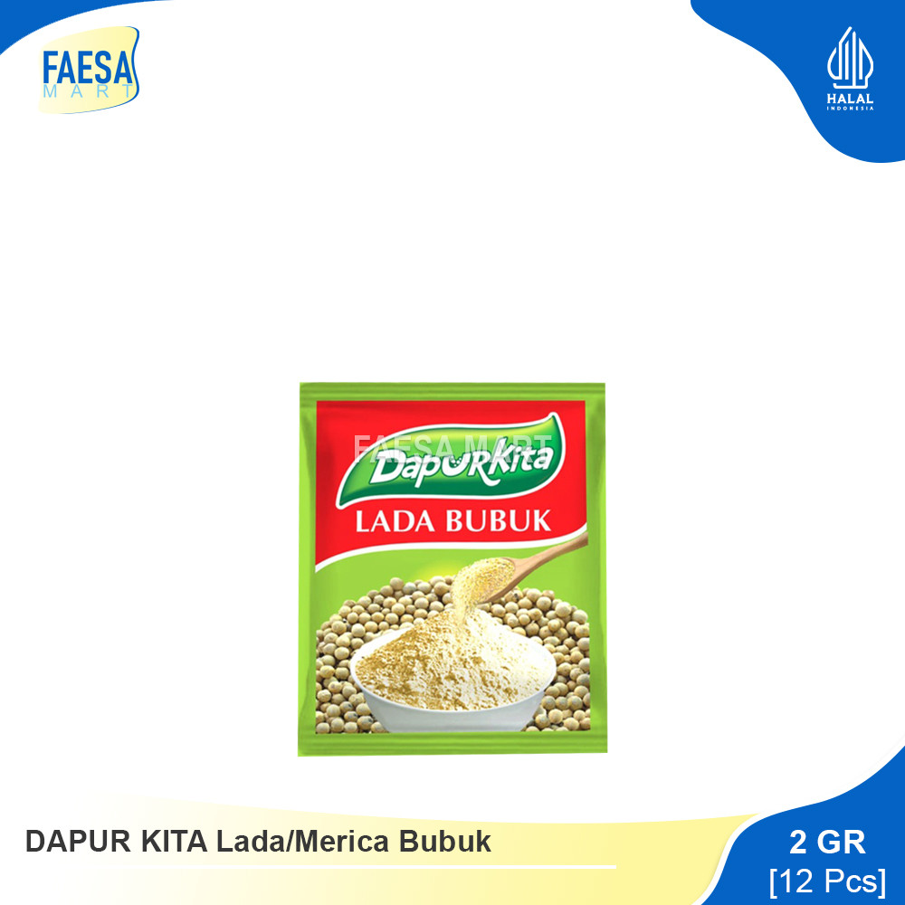 

DAPUR KITA Lada Bubuk 2gr (12 Pcs)