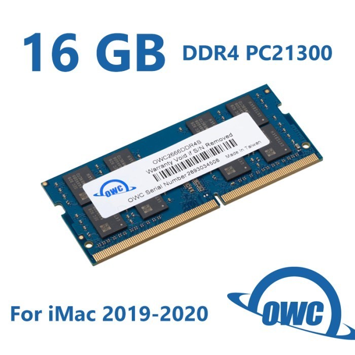 OWC Memory DDR4 16GB For Macbook Pro,iMac,Mac mini OWC2666DDR4S16GB