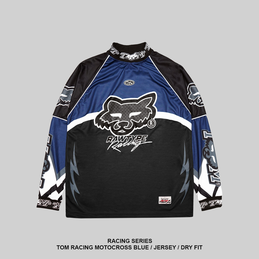 RAWTYPE RIOT Tom Racing Motocross Jersey - Blue