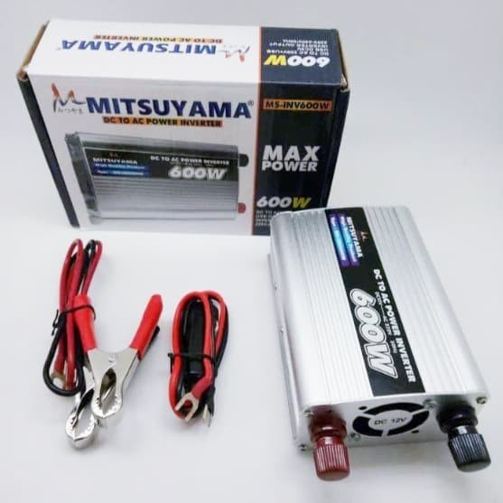 MITSUYAMA Power Inverter DC 12V ke AC 220V Pengubah Arus Listrik 300 500 600 Watt Mobil Solar Panel