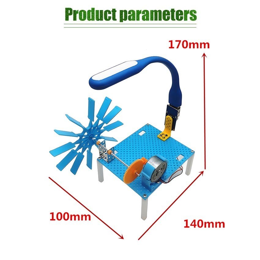ZENID DIY Kit Edukasi Mini Water Turbine Flow Generator Trubine Generator Turbin Air Kincir Air