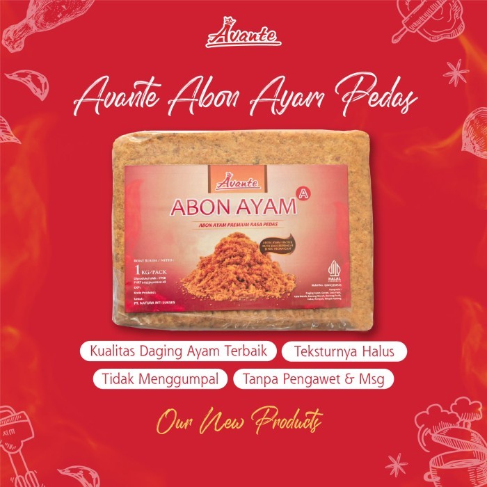 

Avante Abon Ayam Pedas - 1 KG - Chicken Floss